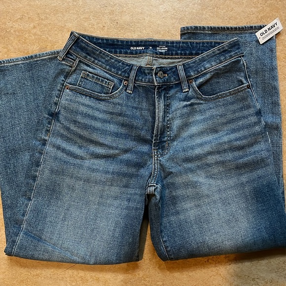 Women’s OLD NAVY Jeans 12 Petite High Rise OG Loose NWT - Picture 6 of 6